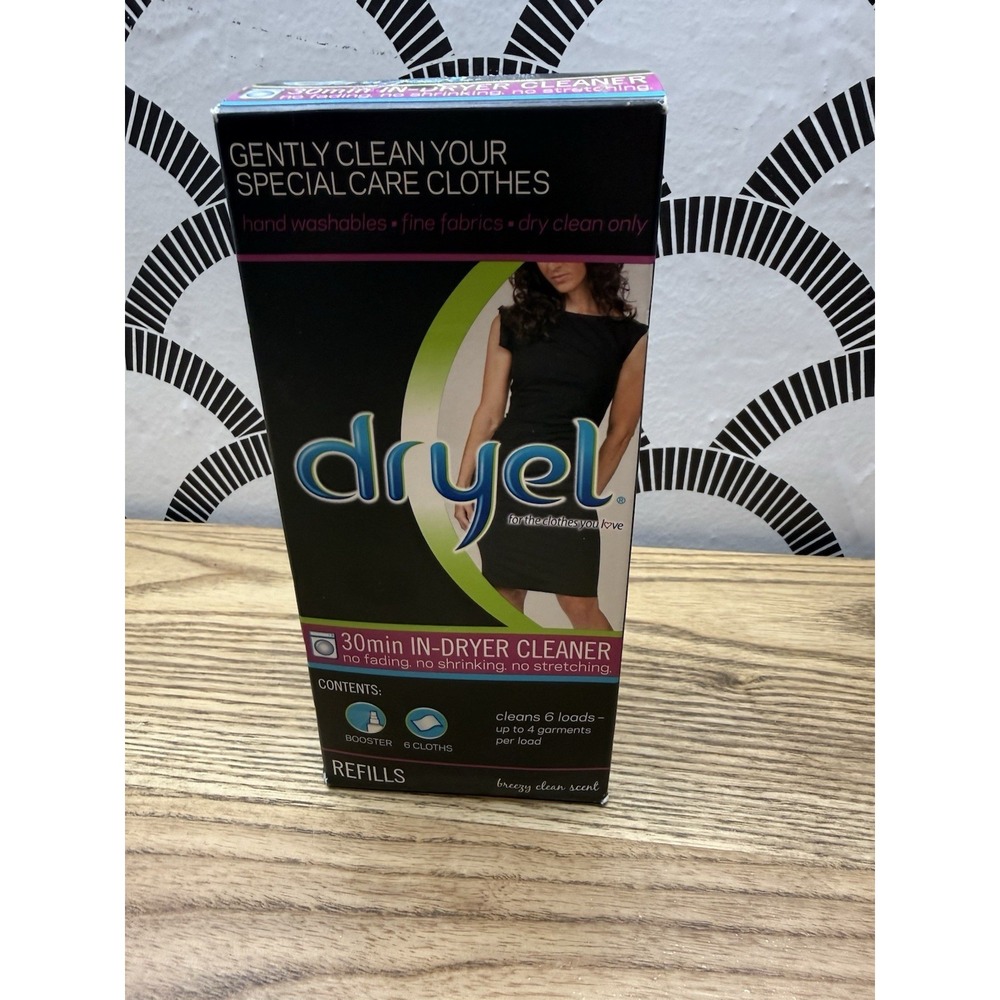 Dryel At Home Dry Cleaner Refill Kit Booster Spray - 6 Loads‎ - New Sealed Box